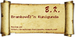 Brankován Kunigunda névjegykártya